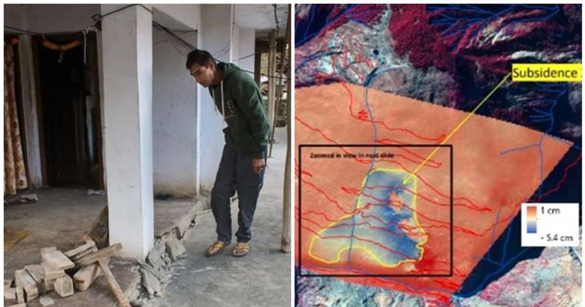 மொத்தமாக நிலத்திற்குள் மூழ்கும் ஜோஷிமத் நகரம்; இஸ்ரோவின் அதிர்ச்சி புகைப்படங்கள்!!