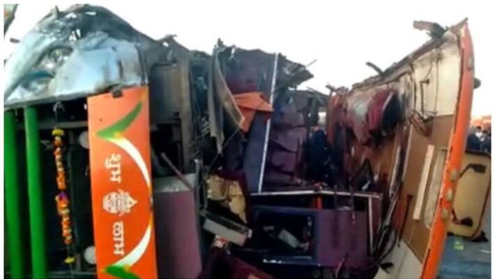 bus collide with truck ten died and many injured bus collide with truck ten died and many injured