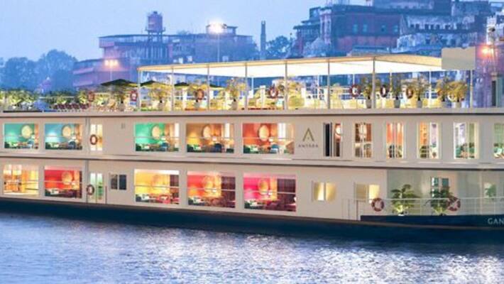ganga vilas cruise gets stuck in bihars chhapra on third day of its journey ganga vilas cruise gets stuck in bihars chhapra on third day of its journey