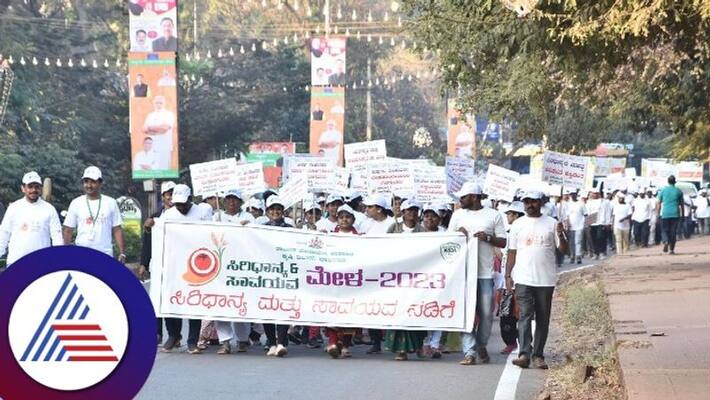 Cereal Walk which attracted public attention at National Youth Festival hubballi gow Cereal Walk which attracted public attention at National Youth Festival hubballi gow