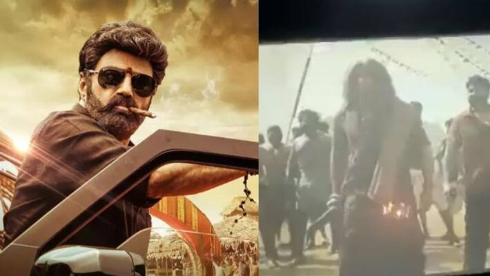 actor Balakrishna fans set fire to theatre screen in Veera Simha Reddy screening time actor Balakrishna fans set fire to theatre screen in Veera Simha Reddy screening time