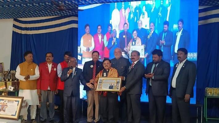 Lion Potlapally Srinivas Rao gets lion lifetime achievement award Lion Potlapally Srinivas Rao gets lion lifetime achievement award
