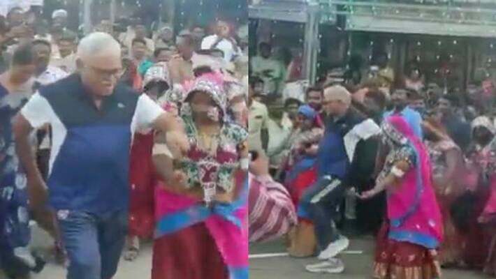 minister ambati rambabu dance with tribal women in bhogi celebrations minister ambati rambabu dance with tribal women in bhogi celebrations