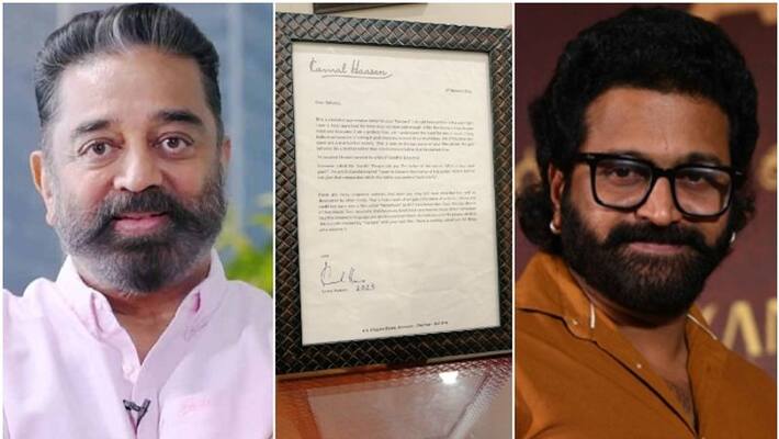 Kamal Haasan pens appreciation letter for Rishab Shetty Kantara sgk Kamal Haasan pens appreciation letter for Rishab Shetty Kantara sgk