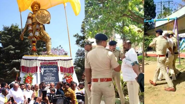 Drunk man who interrupted former CM siddaramaiah speech Outrage that he got drunk sat Drunk man who interrupted former CM siddaramaiah speech Outrage that he got drunk sat
