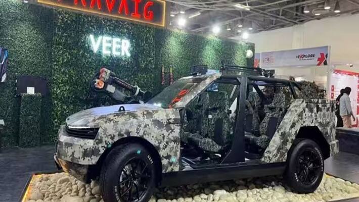 Pravaig Dynamics showcased Pravaig Veer EV Army SUV at the Auto Expo 2023 Pravaig Dynamics showcased Pravaig Veer EV Army SUV at the Auto Expo 2023