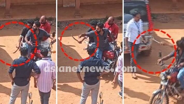 two people created an atmosphere with sword in school at thrissur two people created an atmosphere with sword in school at thrissur