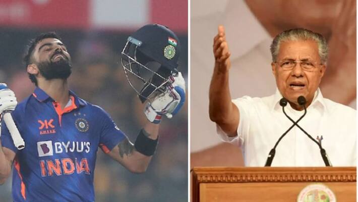 Kerala Prime Minister Pinarayi Vijayan wishes to Virat Kohli after his ton against Sri Lanka Kerala Prime Minister Pinarayi Vijayan wishes to Virat Kohli after his ton against Sri Lanka