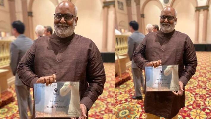rrr got one more prestigious award keeravani shared his happiness rrr got one more prestigious award keeravani shared his happiness
