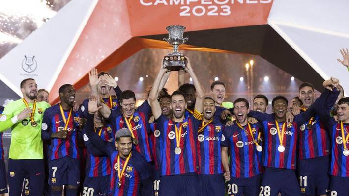 Barcelona beat Real Madrid wins Spanish Super Cup title Barcelona beat Real Madrid wins Spanish Super Cup title