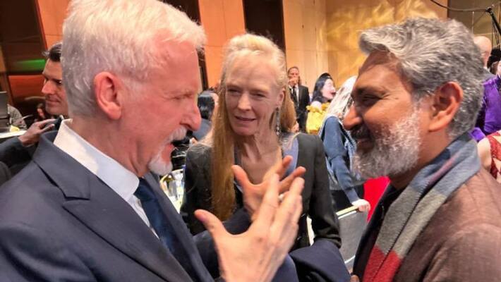 James Cameron watched Rajamouli film RRR James Cameron watched Rajamouli film RRR