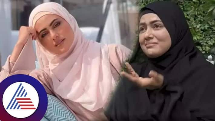 Hindi actress Sana Khan gets emotional thinking about quitting showbiz for hijab vcs Hindi actress Sana Khan gets emotional thinking about quitting showbiz for hijab vcs