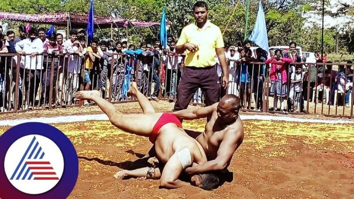 wrestling tournament organized as part of Chikkamagaluru Uthsava gow wrestling tournament organized as part of Chikkamagaluru Uthsava gow