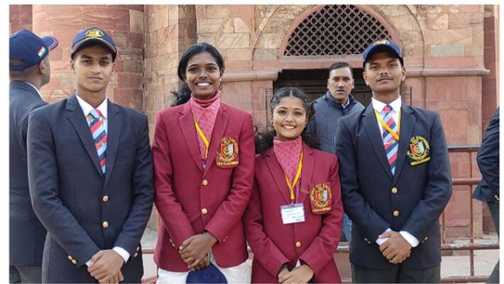 These are the four college students who will participate in the march on Rajpath on Republic Day These are the four college students who will participate in the march on Rajpath on Republic Day