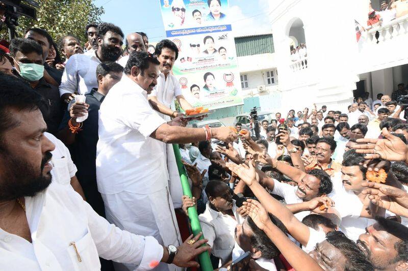 Edappadi Palaniswami thanked the AIADMK for celebrating MGR birthday in a grand way