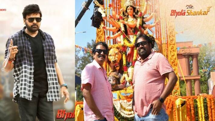 Megastar Chiranjeevi's Bhola Shankar movie shooting restart nsk Megastar Chiranjeevi's Bhola Shankar movie shooting restart nsk