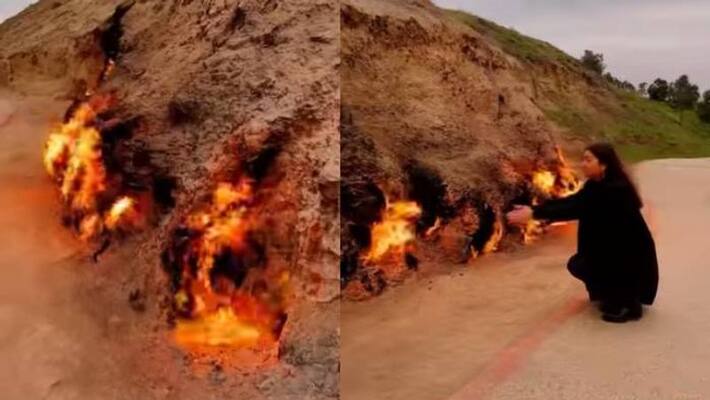 natural gas fire Yanar Dag natural gas fire Yanar Dag