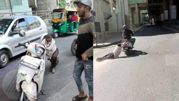 Hit and run in Bangalore A bike dragged an old man away sat Hit and run in Bangalore A bike dragged an old man away sat
