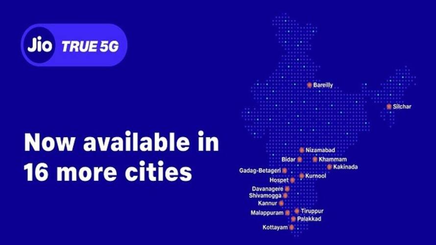 Reliance Jio announced the launch of 5G services across 34 cities spread across 13 states Reliance Jio announced the launch of 5G services across 34 cities spread across 13 states