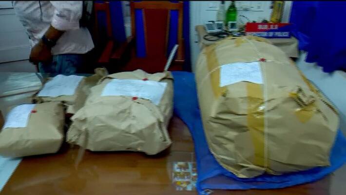 Andhra to Kerala Lorry seizes with 1200 kg of ganja in tamilnadu Andhra to Kerala Lorry seizes with 1200 kg of ganja in tamilnadu