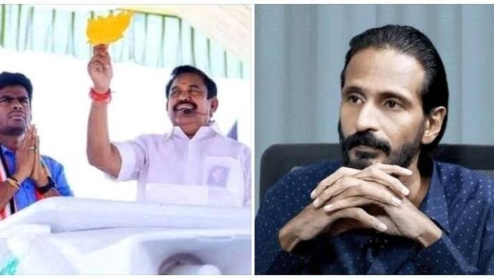 Kishore K Samy said that Annamalai said that he would disable the double leaf Kishore K Samy said that Annamalai said that he would disable the double leaf
