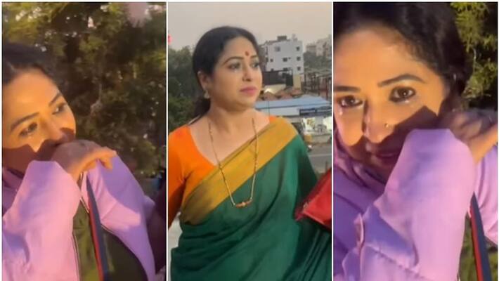 kannadathi serial actors get emotional in climax shooting, video viral sgk kannadathi serial actors get emotional in climax shooting, video viral sgk