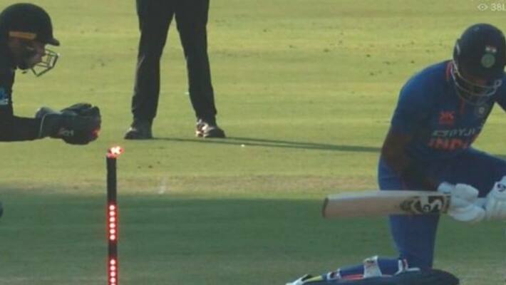 IND vs NZ 1st ODI Hardik Pandya dismissal was controversial IND vs NZ 1st ODI Hardik Pandya dismissal was controversial
