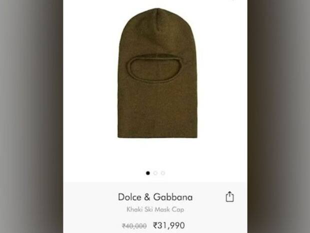 dolce gabbana ski mask