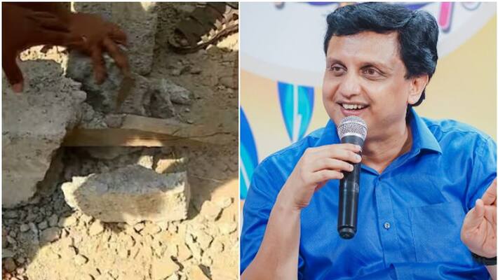 pwd minister mohammed riyas reaction on woods used instead iron bars road building ranni issue pwd minister mohammed riyas reaction on woods used instead iron bars road building ranni issue