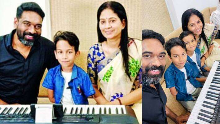 Music director Ratheesh Vega visited the talented Muhammed Yasin Music director Ratheesh Vega visited the talented Muhammed Yasin