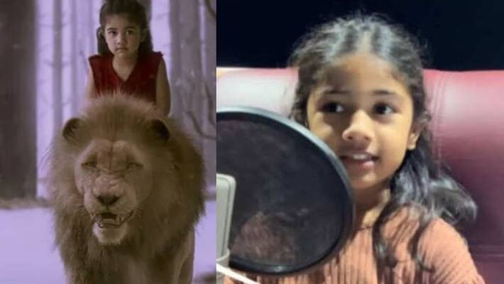 Allu Arjun Daughter Allu Arha starts dubbing For shaakuntalam movie Allu Arjun Daughter Allu Arha starts dubbing For shaakuntalam movie