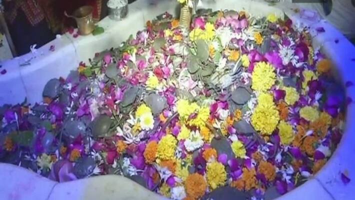 Gujarat Devotees offer live crabs to Lord Shiva at Ramnath Shiv Ghela temple in Surat Gujarat Devotees offer live crabs to Lord Shiva at Ramnath Shiv Ghela temple in Surat