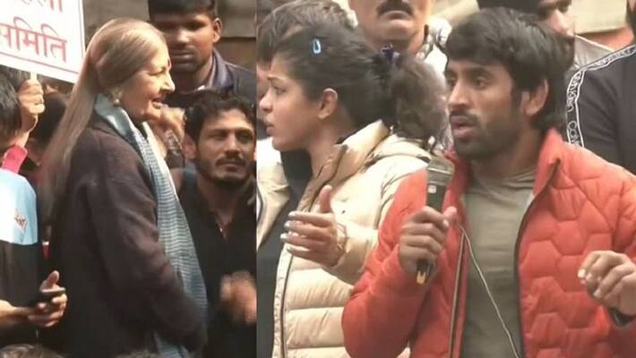 Dont make this political its athletes protest Bajrang Punia aks CPI leader Brinda karat to leave protest stage ckm Dont make this political its athletes protest Bajrang Punia aks CPI leader Brinda karat to leave protest stage ckm