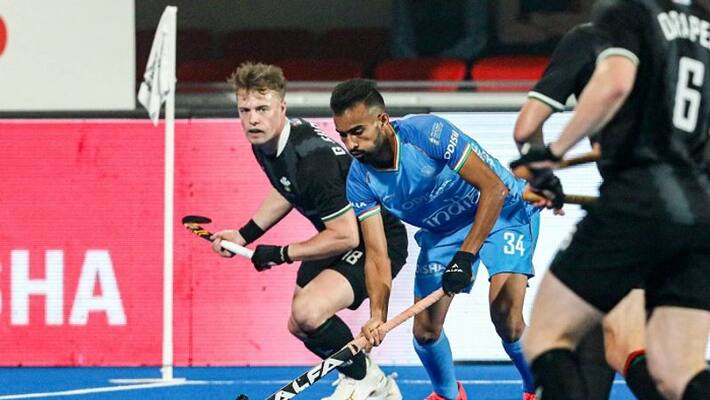 Hockey World cup 2023 India beat wales by 4-2 goals and to play crossover match against New Zealand to reach quarterfinals ckm Hockey World cup 2023 India beat wales by 4-2 goals and to play crossover match against New Zealand to reach quarterfinals ckm
