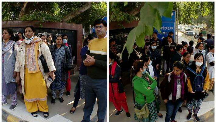 Dismissal in RML Hospital; Malayalee nurses ready to intensify their strike Dismissal in RML Hospital; Malayalee nurses ready to intensify their strike