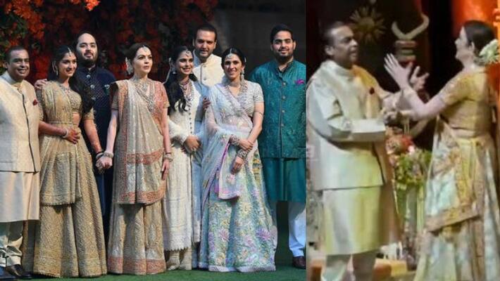 mukesh ambani nita dance anant ambani radhika merchants engagement mukesh ambani nita dance anant ambani radhika merchants engagement