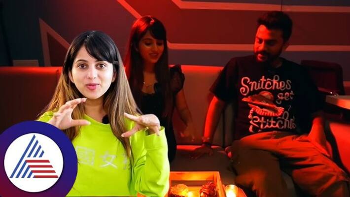 Gicchi Giligili Niveditha Gowda gives surprise date to Chandan shetty in studio vcs Gicchi Giligili Niveditha Gowda gives surprise date to Chandan shetty in studio vcs