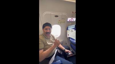 mp dayanidhi maran release video about flight emergency exit