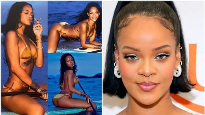 When Rihanna Donned Bikini In The Middle Of The Ocean Smoking A Cigarette sgk When Rihanna Donned Bikini In The Middle Of The Ocean Smoking A Cigarette sgk