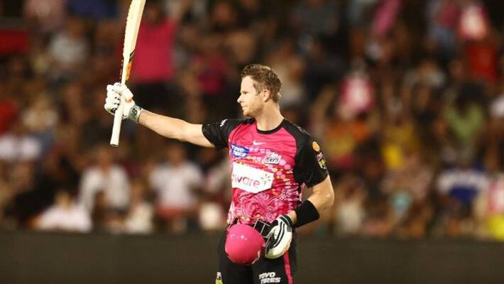 when steve smith batted 16 runs came for sydney sixers against hobart hurricanes video goes viral when steve smith batted 16 runs came for sydney sixers against hobart hurricanes video goes viral