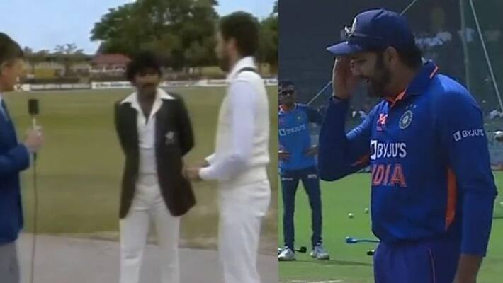 Years back Javed Miandad said Don't Know What To Do after toss, now Rohit Sharma forgets what to do Years back Javed Miandad said Don't Know What To Do after toss, now Rohit Sharma forgets what to do