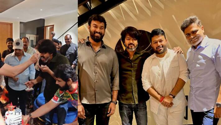 Thalapathy Vijay starrer new film Varisu success celebration photos out Thalapathy Vijay starrer new film Varisu success celebration photos out