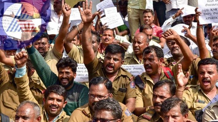 Transport employees decided to protest agains the state government at bengaluru rav Transport employees decided to protest agains the state government at bengaluru rav