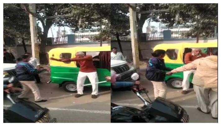 old man thrashed by woman constables in Bihar old man thrashed by woman constables in Bihar