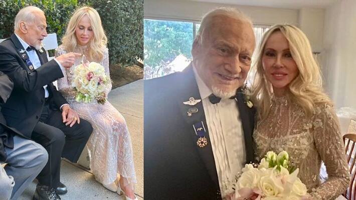 US Moonwalker astronauts Buzz Aldrin got married 4th time at the age of 93 see reaction of netizens akb US Moonwalker astronauts Buzz Aldrin got married 4th time at the age of 93 see reaction of netizens akb