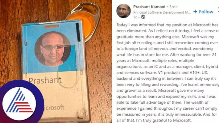 Indian man, fired after working for 21 years at Microsoft, pens thanks note Vin Indian man, fired after working for 21 years at Microsoft, pens thanks note Vin