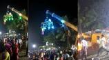 temple festival Crane accident...video released..!