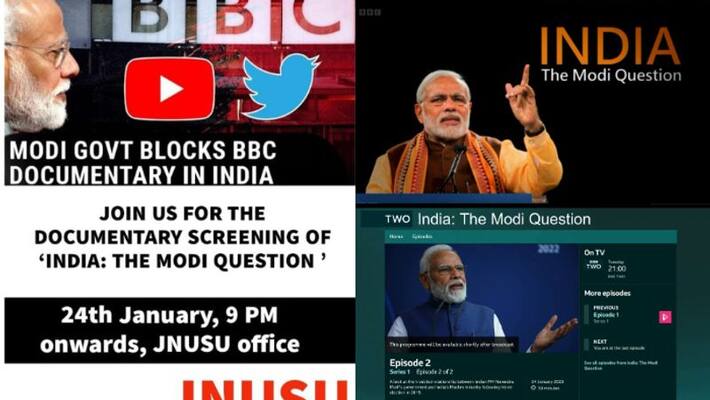JNU students union to screen BBC documentary against Modi tomorrow,opposition leaders share documentray links JNU students union to screen BBC documentary against Modi tomorrow,opposition leaders share documentray links