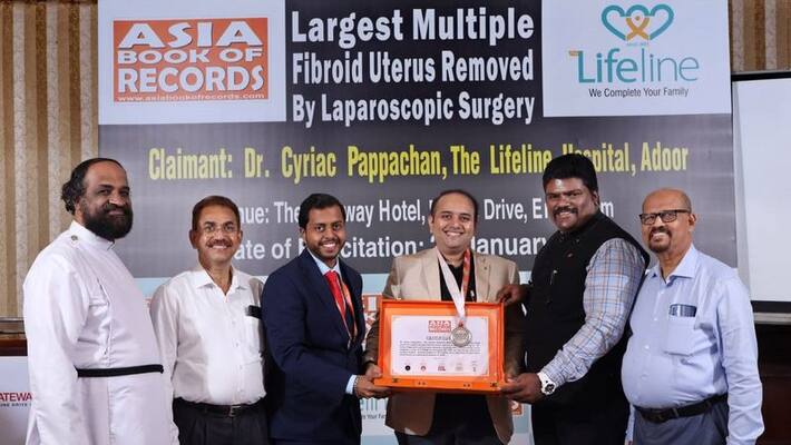Adoor lifeline hospital claims world record uterus fibroid surgery Adoor lifeline hospital claims world record uterus fibroid surgery