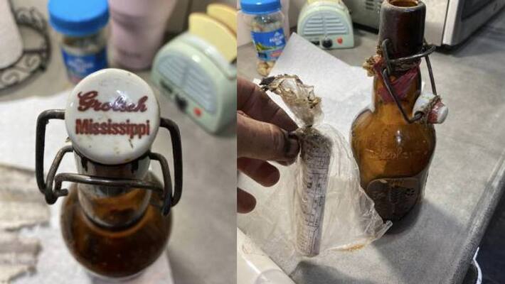 man finds 40 year old note in a bottle man finds 40 year old note in a bottle